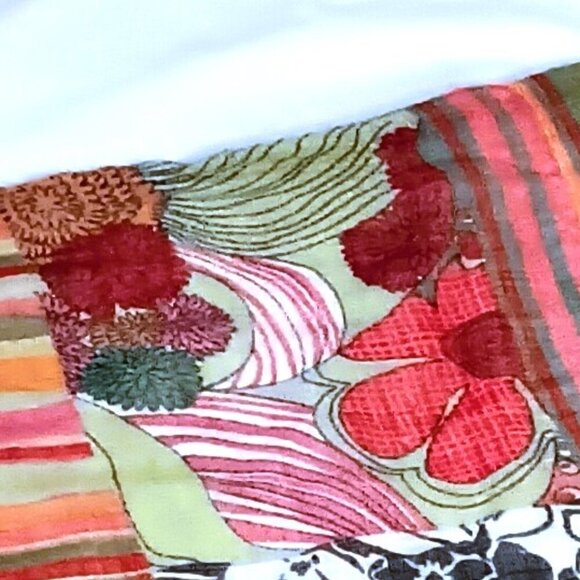 26" by "84 COLORFUL PRINT BEACH SCARF, SORONG - Picture 4 of 4